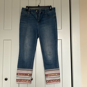 Chicos crop jeans. Size 4 Chicos size 0